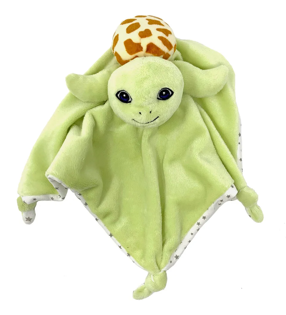 Produktbillede: Petjes World Security Blanket Turtle green