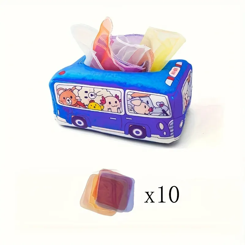 Produktbillede: Model: YY17 - Polyester Tissue Box Sensory Toy