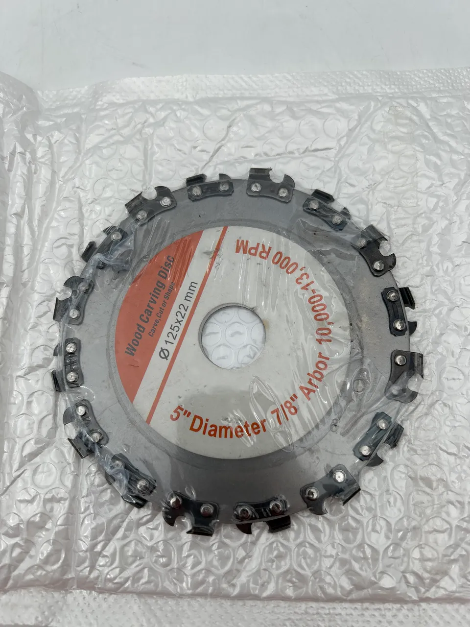 Produktbillede: 5 Inch 16-Tooth Wood Carving Disc For Angle Grinder